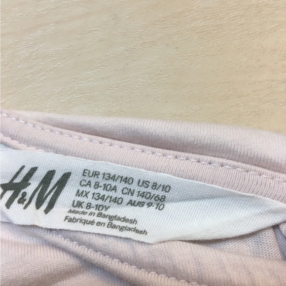 🐚Girls H&M seashell glitters Gold Pink sleeveless tee t-shirt tank top - Picture 6 of 6